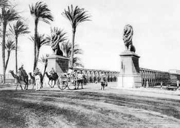 The Kasr-El-Nile Bridge, Cairo, Egypt, c. 1920s