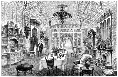 The Luncheon Room at the Town Hall, Birmingham, West Midlands