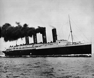 The Lusitania at Full Speed