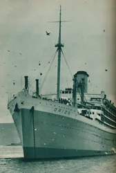 The Majesty of a Great Liner - The Orion at Anchor, 1937