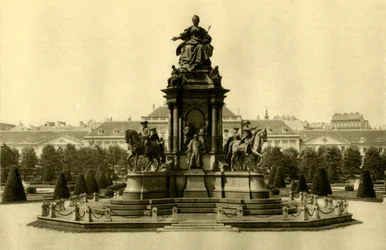 The Maria Theresia Monument, Vienna, Austria, c1935