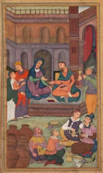 The Marriage at Cana, from a Mirror of Holiness Mirat al-quds of Father Jerome Xavier