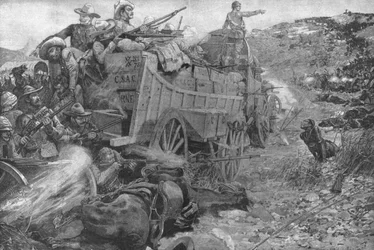 The Matabele War, 1893: Attack on the Laager of Wagons on the Imbembezi River, November 1, 1901