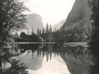 The Mirror Lake, Yosemite Valley, USA, 1895