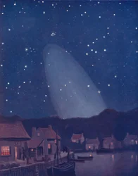 The Mysterious Cone of the Light in the Sky