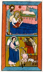 The Nativity and the Annunciation to the Shepherds