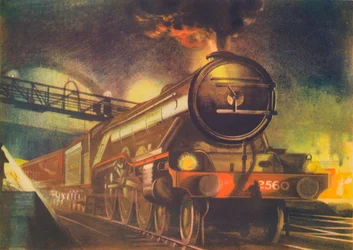 The Night Scotsman, leaving Kings Cross, 1940