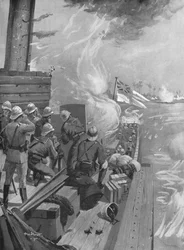 The Nile Expedition, 1884-85: The Naval Brigade rescuing Sir Charles Wilson