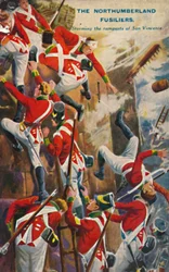 The Northumberland Fusiliers Storming the Ramparts of San Vincente, 1812, 1939