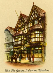 The Old George, Salisbury, Wiltshire, 1936