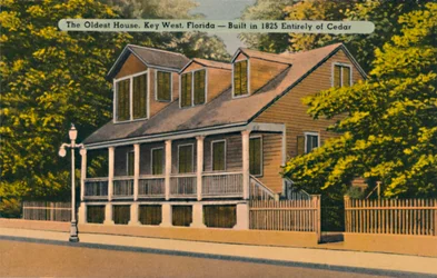 The Oldest House, Key West, Florida - Built in 1825 Entirely of Cedar