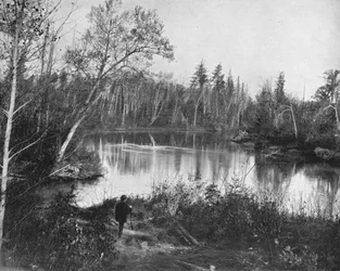 The Peshtigo River, Wisconsin, USA, c1900