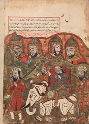 The Prince Having been Proclaimed King is Paraded Through the City on a White Horse