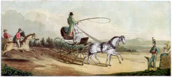 The Prince Regent Driving Mrs Q on the Road to Brighton