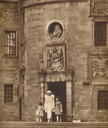 The Queen at Her Old Home, Glamis Castle