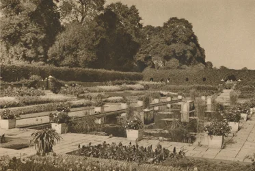 The Quiet of the Dutch Garden at Kensington Palace Guarded By Locked Gates