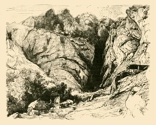 The Ravine at Delphi, Scene of the Repulse of the Gauls