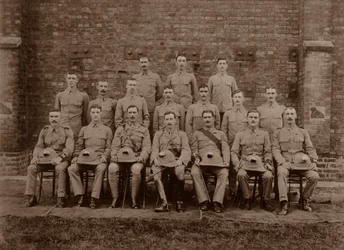 The Regimental Police of the 1st Royal Munster Fusiliers, Rangoon, Burma