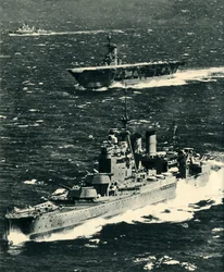 The Renown, the Ark Royal, and the Sheffield
