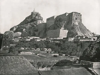 The Rock seen from the north, Trichinopoly, India, 1895