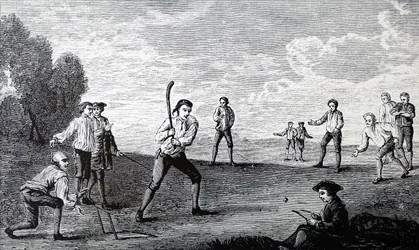 The Royal Academy Club playing cricket