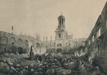 The Second Royal Exchange After the Fire in 1838, 1928