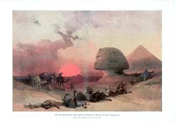 The Sphinx at Giza, Egypt, 1840s, 1900