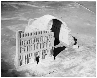 The Taq-i Kisra from the air, Ctesiphon, Iraq, 1926