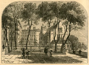 The Temple Fountain, from an Old Print