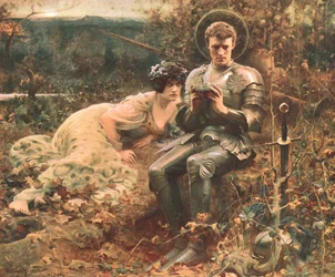 The Temptation of Sir Percival, c1894