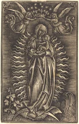The Virgin Crowned by Two Angels