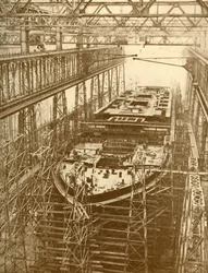 The White Star Liner Doric Under Construction