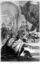 The betrothal of Isabella of Valois, 1389-1409, to King Richard II, 1367-1400, 1396