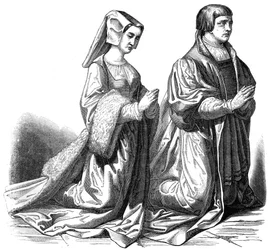 The bourgeoisie of Gand praying, 15th century