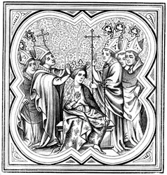The coronation of Charlemagne 712-814, 14th century 1849