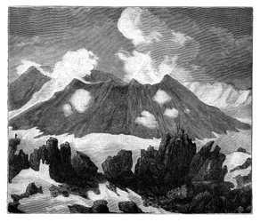 The crater of the volcano Hekla, Iceland, c1890
