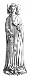 The Effigy of Eleanor of Castile Located at Westminster Abbey