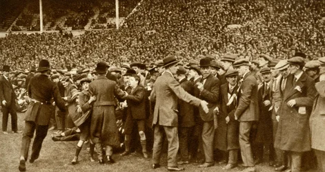 The First FA Cup Final at the New Wembley Stadium in London