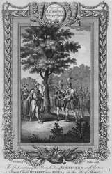 The First Meeting of the British King Vortigern with the Two Saxon Chiefs Hengist and Horsa, c1787