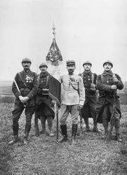 The flag of the Regiment de Marche, of The French Foreign Legion