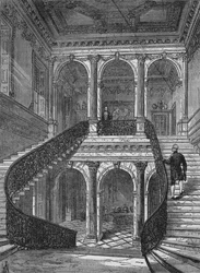 The Grand Staircase, Chesterfield House, Mayfair, Westminster, London