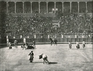 The Interior of the Bullring, Madrid, Spain