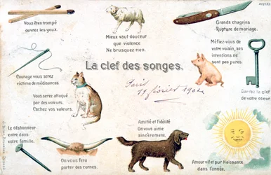 The Key of the Dreams, French Postcard