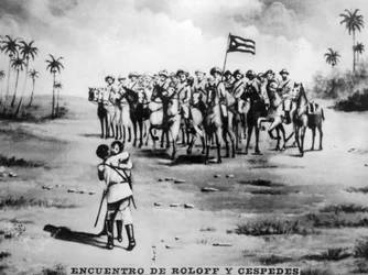 The meeting of Roloff and Cespedes