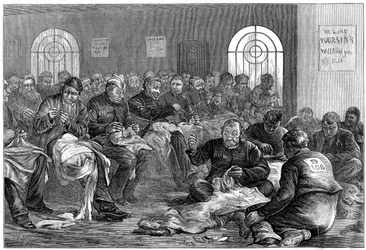 The needle-room, Clerkenwell Prison, London