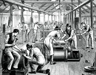 The pump shop in a Cornwall works