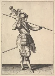 The Second Movement for Bringing the Pike on to the Shoulder and Holding It Horizontally