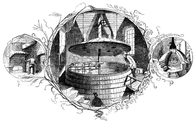 The stoke-hole, the mash tun, and the copper