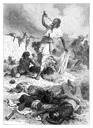 The suicide of Theodore, Magdala, Ethiopia, 1868, late 19th century