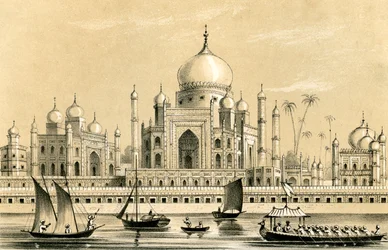 The Tomb of the Favourite Sultan of Akbar Khan at Agra, 1847